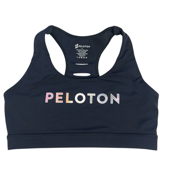 Peloton Advance Black Racerback Sports Bra Women’s Size Medium - Picture 2 of 6